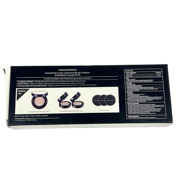 Jung Saem Mool Essential Skin Nuder Cushion 14g + (2) Refills #21 Medium EXP2027 - Picture 4 of 12